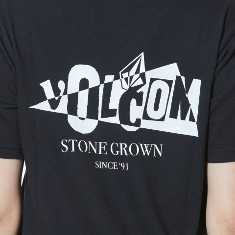 Stone Grown S/S Tee-BLK